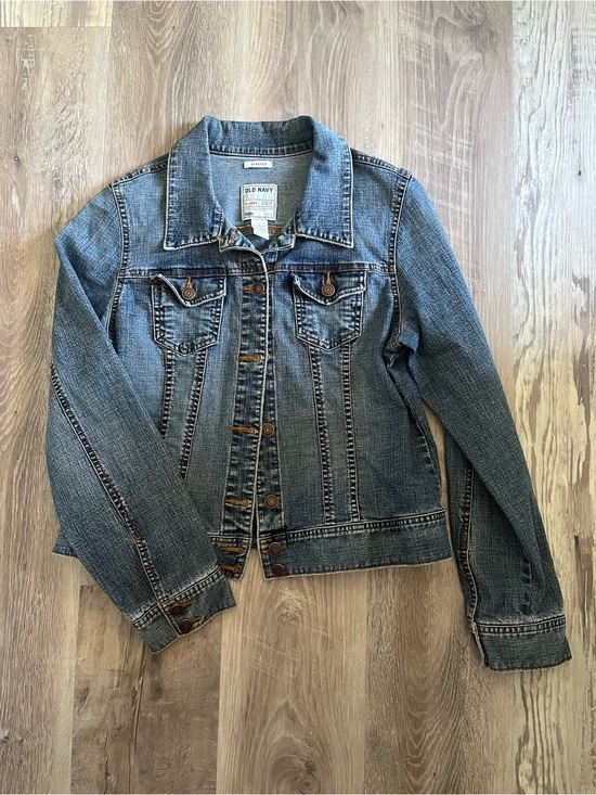 Old Navy Jackets & Blazers - Old Navy Blue Denim Jacket with Button Front